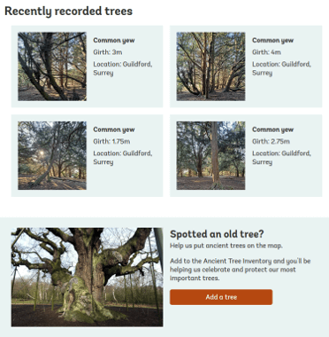 The Woodland Trust Ancient Tree Inventory